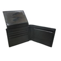 Alonso Men's Leather Wallet w/ 8 Card Pockets - Black